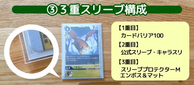 3重スリーブ構成|デジモンカードゲーム
