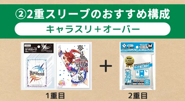 キャラスリを使った2重スリーブ構成|ビルディバイド