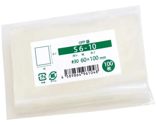 OPP袋 テープなし 国産 60x100mm