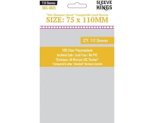 Sleeve Kings War Hammer Quest - Standard (75x110mm)